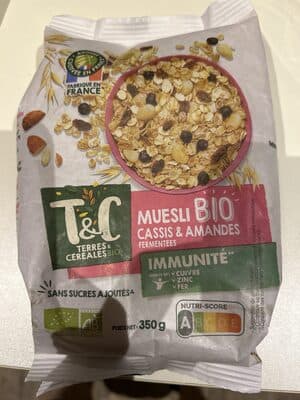 Muselière bio cassis et amandes