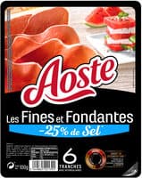 Les Fines et Fondantes -25% de sel - sans conservateur-Aoste