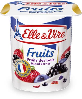 Elle & vire desserts lactes fruits fruits des bois