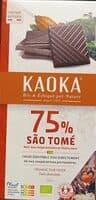 Chocolat noir 75% Bio