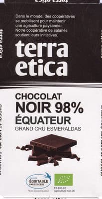 Chocolat noir 98%