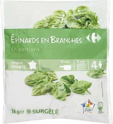Épinards en branches