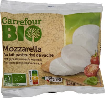 Mozzarella au lait pasteurisé de vache