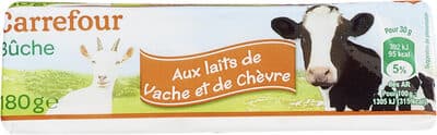 Bûche aux laits de vache et de chèvre
