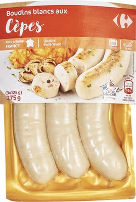 Boudins blancs aux Cèpes