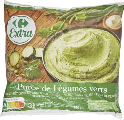 Purée de Légumes verts Crème fraîche