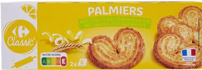 Palmiers Aux zestes de citron confits