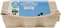 Œufs de poule élevées au sol