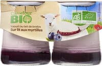 Yaourt au lait de brebis sur lit de myrtilles