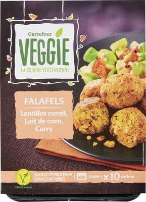 VEGEtal Falafels Lentille corail, coco, curry