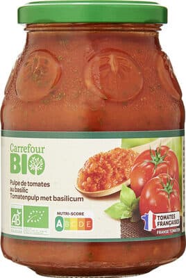 Pulpe de tomate au basilic Cuisinée