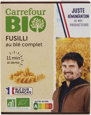 Fusilli au blé complet
