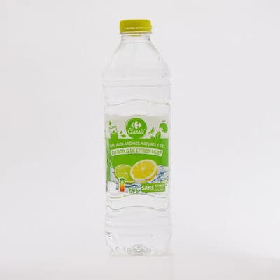 Eau aux arômes naturels de citron et de citron vert