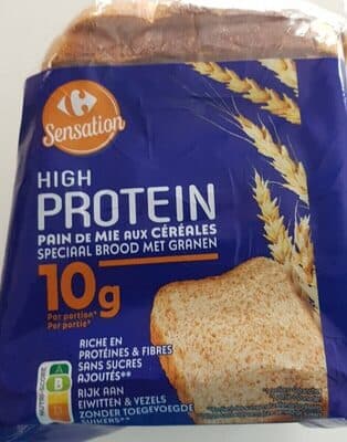 Pain de mie high protein