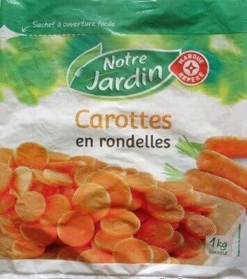 Carottes en rondelles, Surgelé
