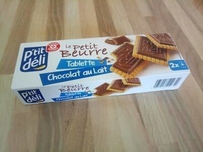 Biscuits tablette chocolat au lait