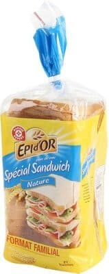 Pain de mie sandwich nature