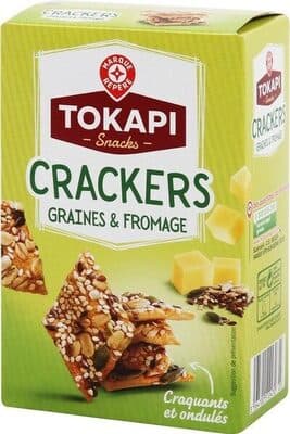 Crackers ondulés fromage et graines