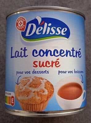 Lait entier concentré sucré