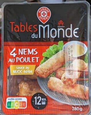 4 Nems au poulet