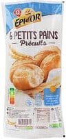 Petits pains nature précuits x 6