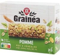 Barres Pomme aux 5 céréales Seigle, Avoine, Maïs, Blé, Riz x 6
