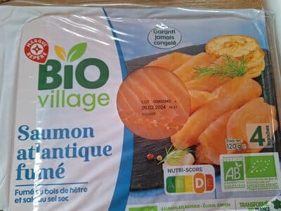 Saumon atlantique fumé 4 tranches