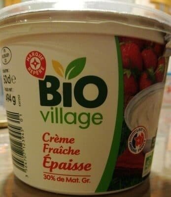 Crème fraîche épaisse bio 30 % Mat. Gr.