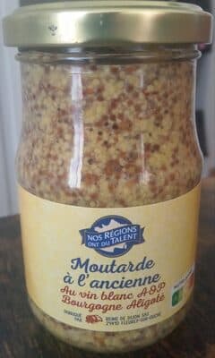 Moutarde à l'ancienne au vin blanc AOP Bourgogne Aligoté