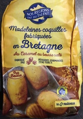 Madeleines coquilles au caramel