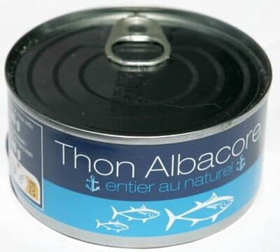 Thon Albacore entier au naturel