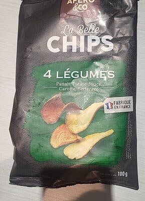 Chips aux 4 légumes ( au sel de Guerande)