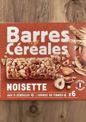 Barres céréales noisette