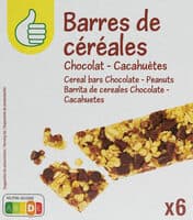 Barres de céréales Chocolat - Cacahuète