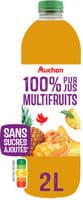 100% Pur Jus - Multifruits Sans sucres ajoutés** Comme tous les jus de fruits. Contient les sucres naturellement présents dans les fruits