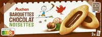 Barquettes chocolat-noisettes