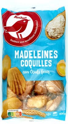 Madeleines Coquilles aux oeufs frais