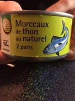 Morceaux de thon au naturel