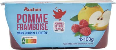 Pomme framboise sans sucres ajoutés**Contient des sucres naturellement présents dans les fruits.
