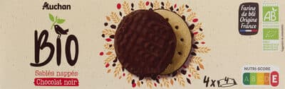 Sablés nappés Chocolat noir