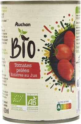 Tomates pelées entières au jus