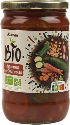 Légumes pour couscous issus de l'agriculture biologique