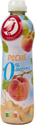 Pêche, 0% sucres**Sans sucres pour 20cl de boisson diluée 1 pour 9