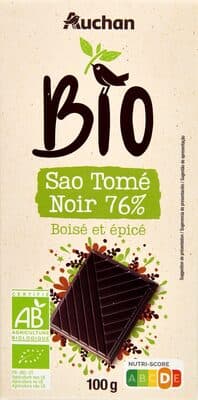 BIO Sao Tomé Noir 76% Boisé et épicé
