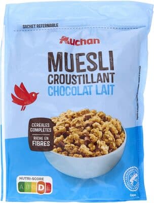 Muesli croustillant chocolat lait