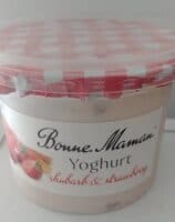 Bonne Maman Yoghurt Rubarb and Strawberry