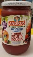 Dessert fruitier Pommes fruits rouges