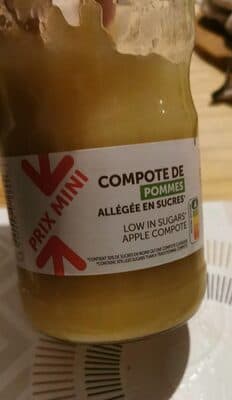 Compote de pomme allégée en sucre
