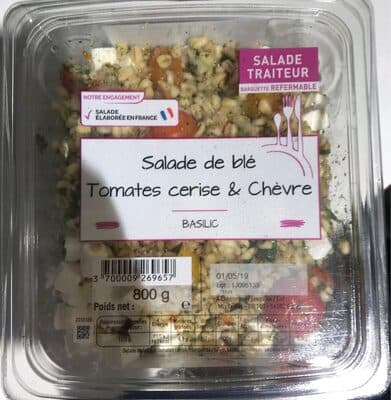 Salade traiteur blé tomage chevre
