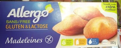 Madeleines type sans gluten
